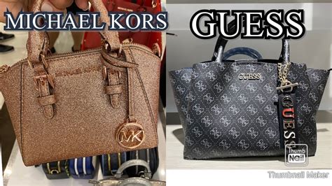 michael kors vs guess bags|Michael Kors handbag brand.